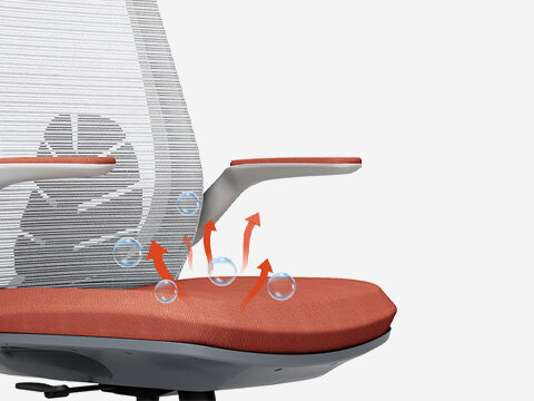Coj&iacute;n de asiento transpirable