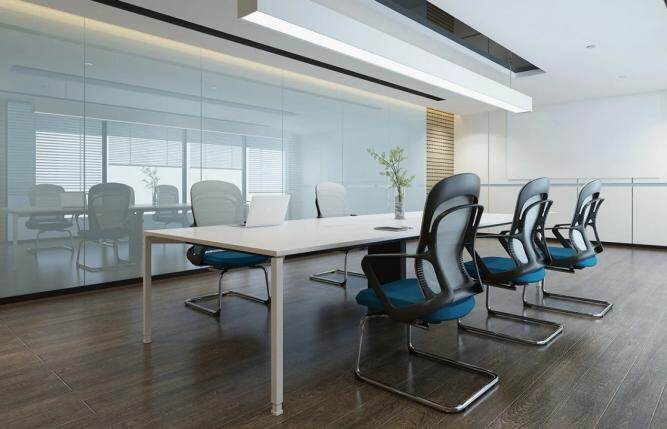Silla giratoria de oficina - Bapong en una sala de conferencias