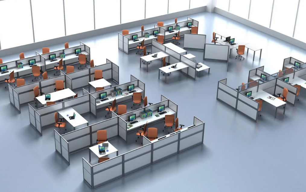 cubículo de oficina modular