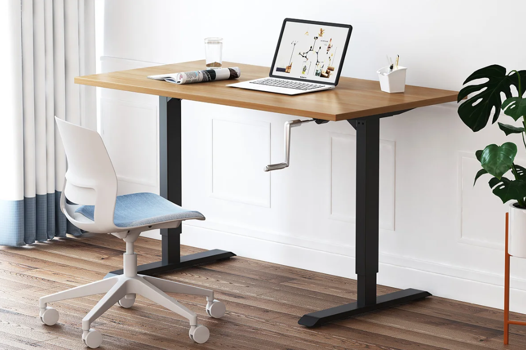 Mesa manual para sentarse y ponerse de pie