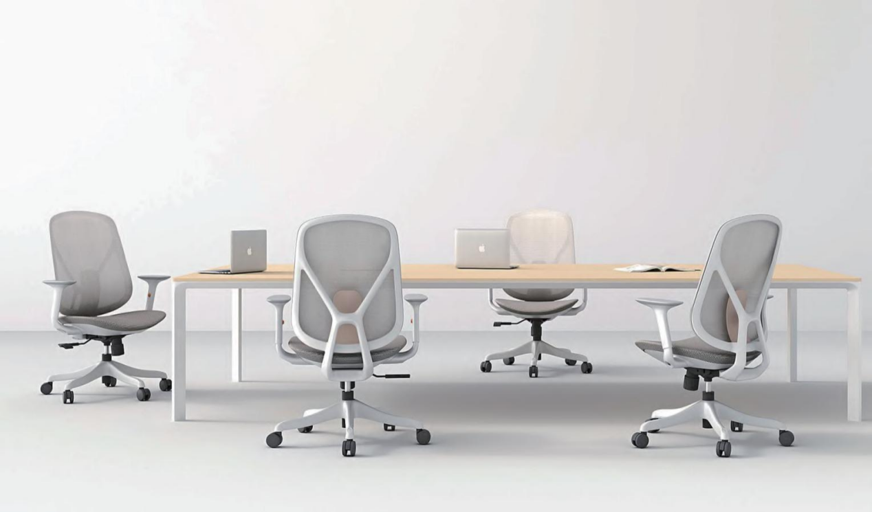 silla ergonómica con soporte lumbar