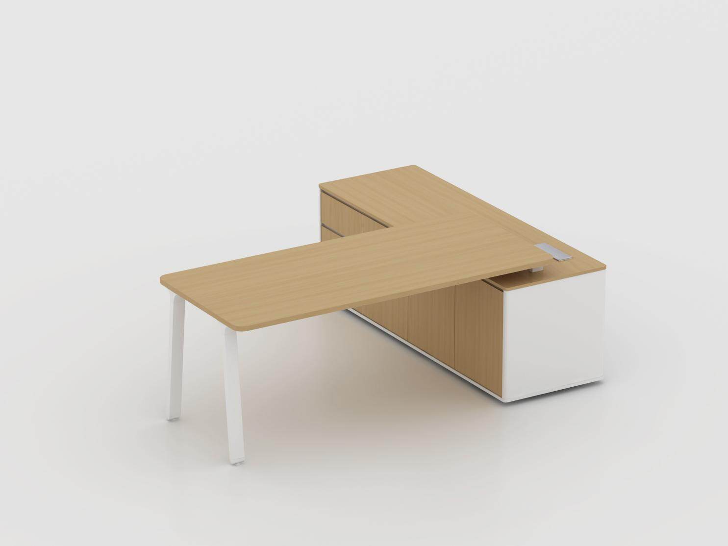 mesa de oficina en forma de L