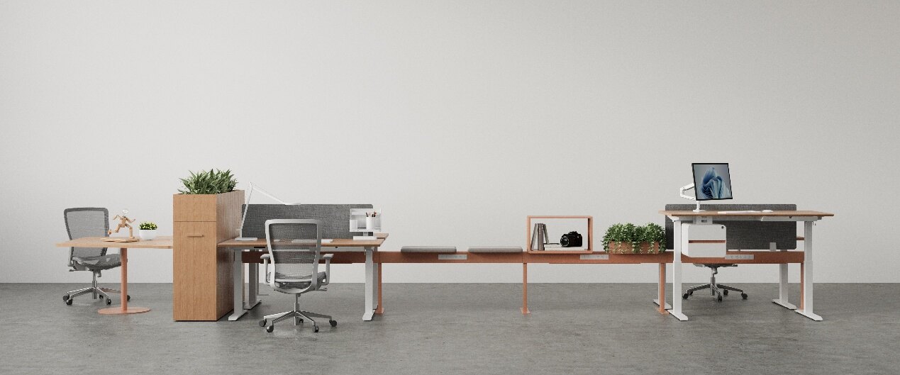 sillas ergonómicas y escritorios de pie