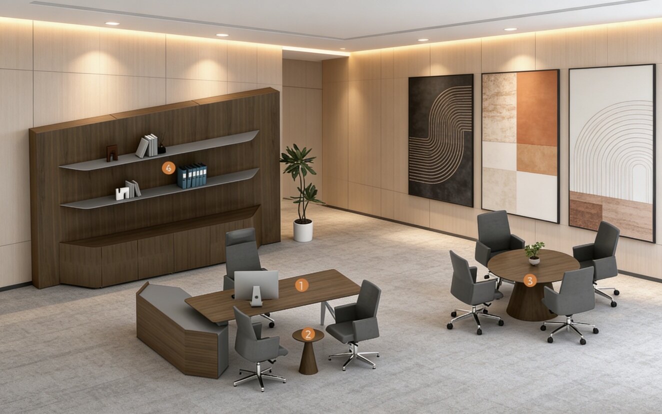&aacute;rea de oficinas del director ejecutivo