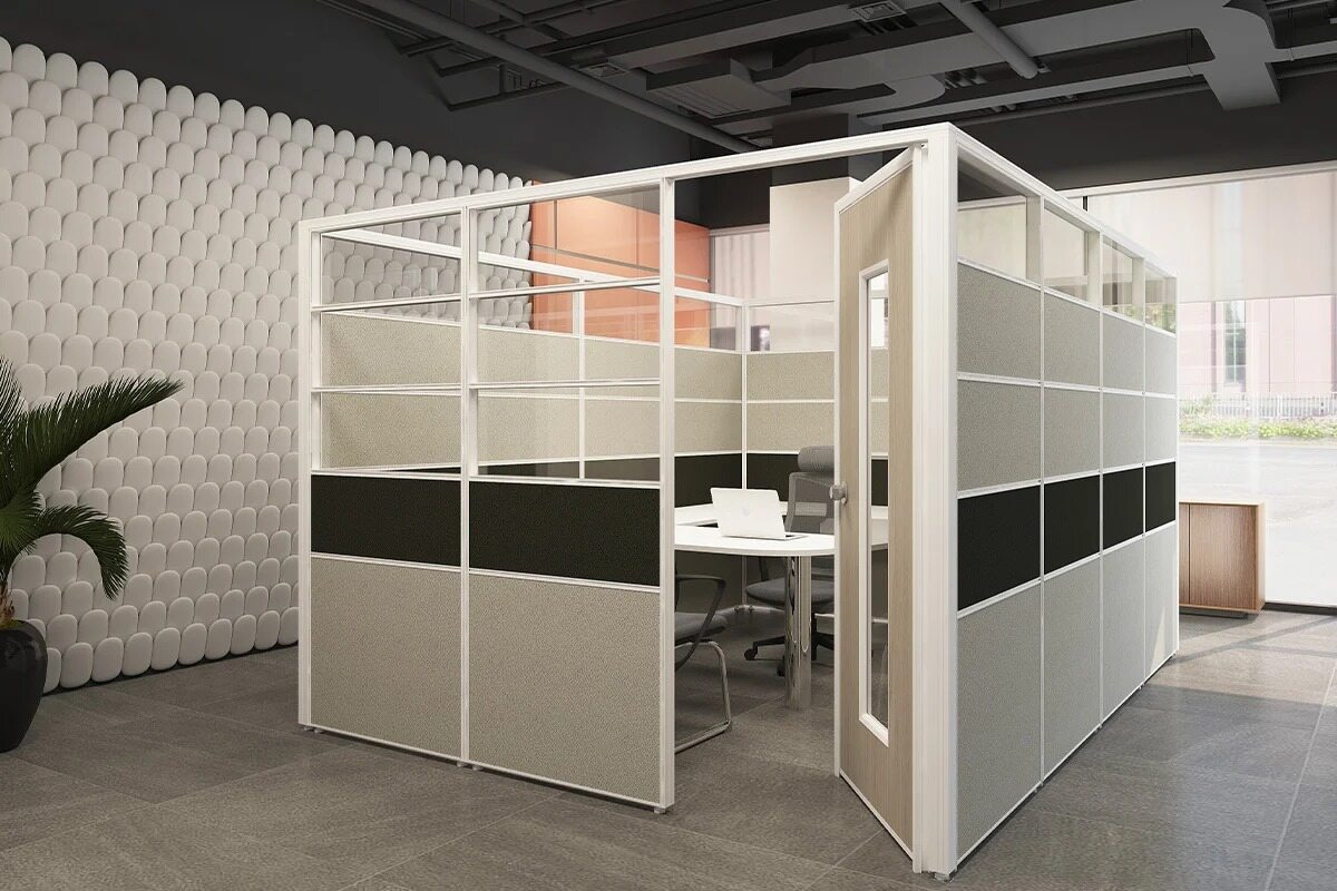 paredes de cubículos de oficina