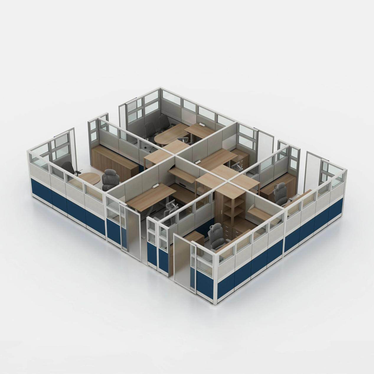 cubículos de oficina