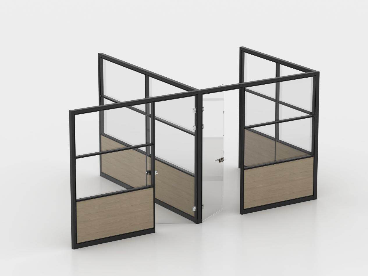 Tabiques divisorios de aluminio reforzado serie HK