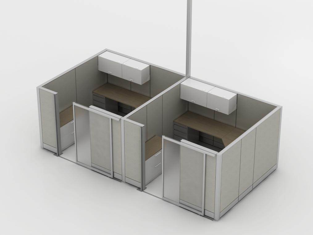 habitación con cubículo