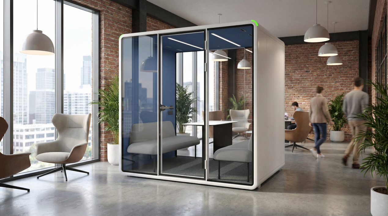 cabinas para reuniones de oficina
